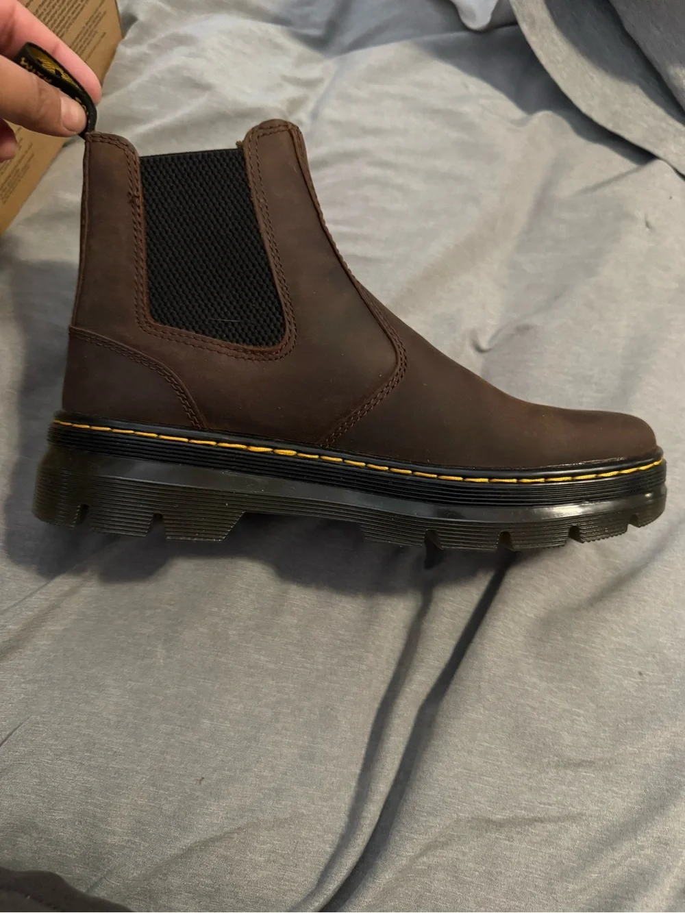 Dr. Martens Men’s Chukka Boots - Dark Brown with Black Elastic